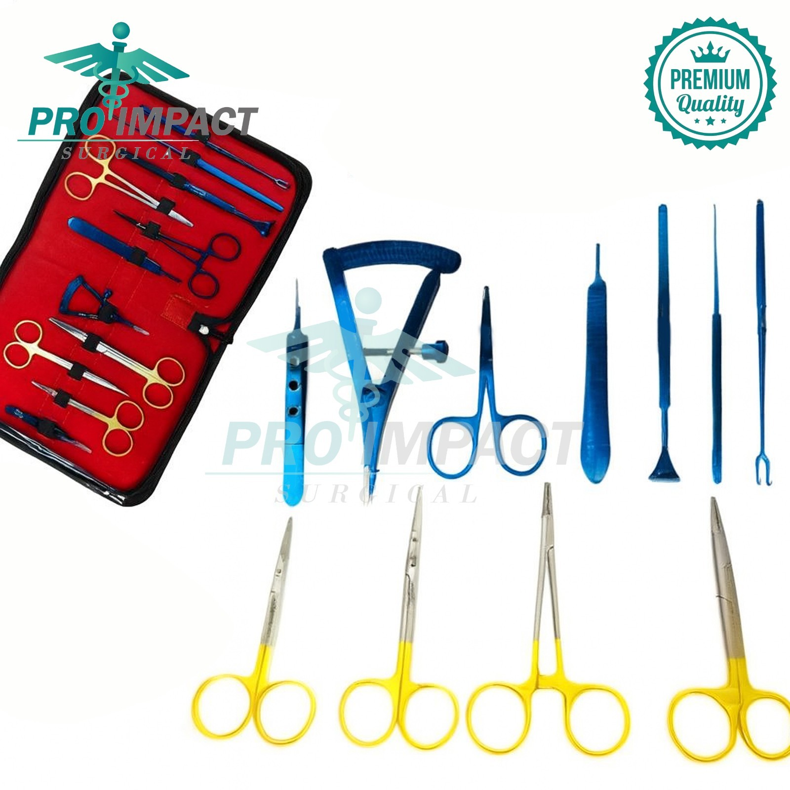 Blepharoplasty Kit Plastic Surgery Premium Quality Instruments Kit Set of 11 Pcs