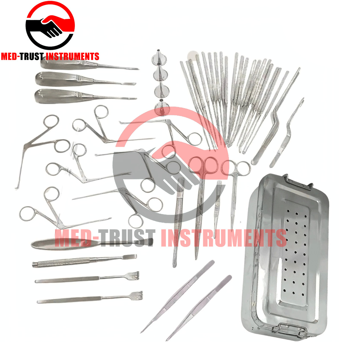 Tympanoplasty Instruments 58 Pcs Set Micro Ear Surgery ENT Premium Instrument
