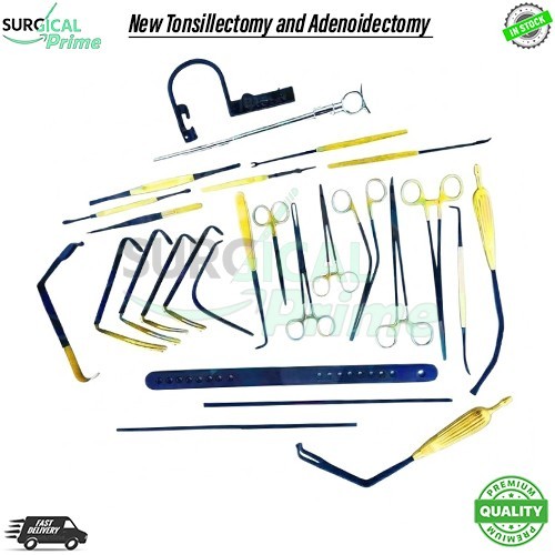 New Tonsillectomy and Adenoidectomy 30 pcs kit Surgical Instruments Set
