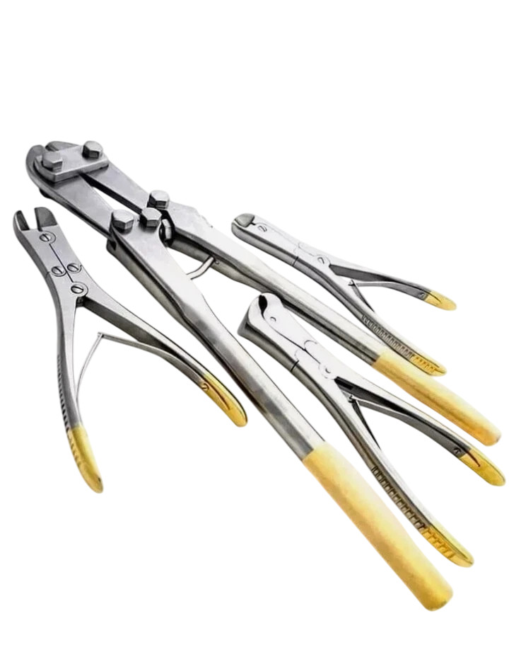 Set of 4 Pcs TC Pin Wire Cutters Orthopedic Surgical High Quality Instruments