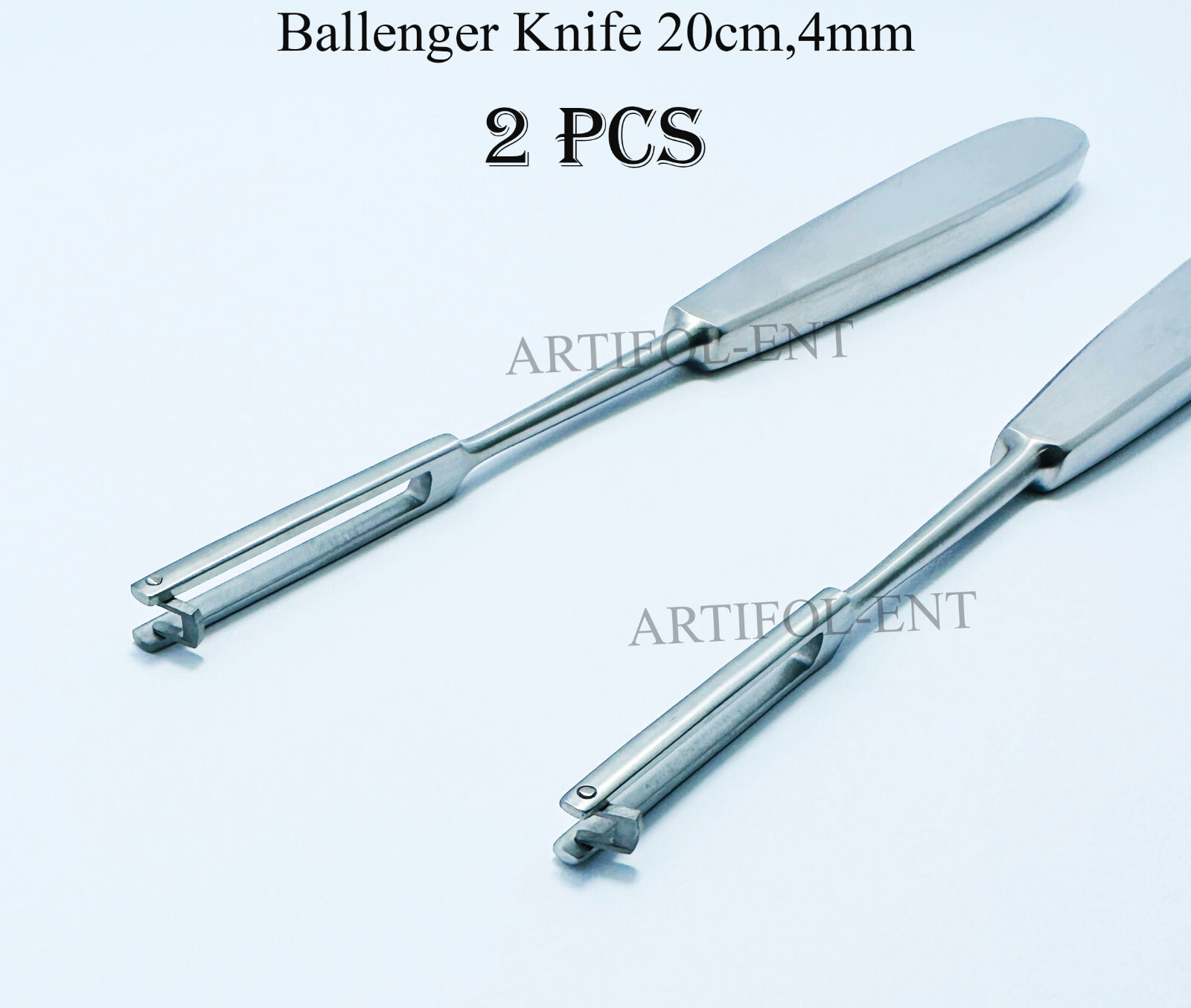 Ballenger Swivel Knives Straight 20cm, 4mm Premium Grade Nasal Instruments 2 Pcs