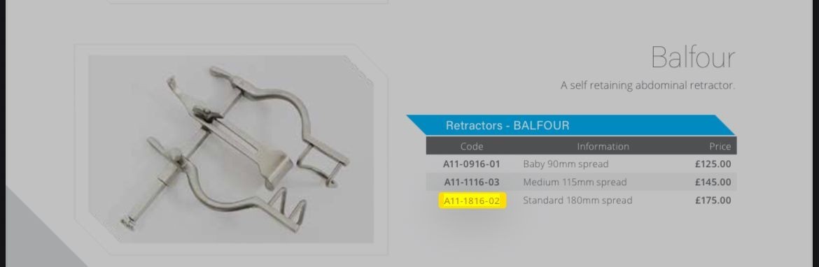 surgical retrector set lot of 10 pcs