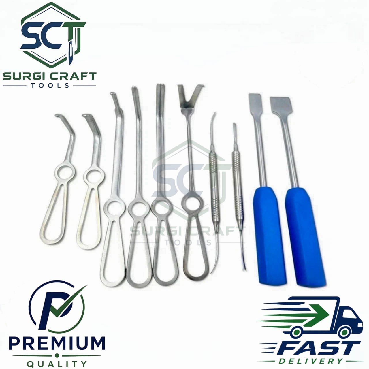 Minimally Invasive Orthognathic Surgery Instruments A+ Quality Set of 10 Pcs