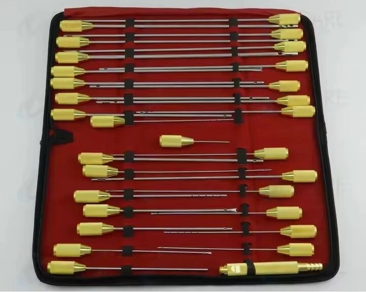 Liposuction cannulas Set of 30 pcs plastic surgery instruments