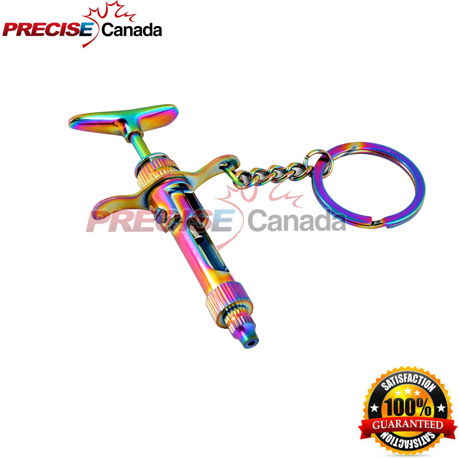 Dental Aspirating Syringe Keychain Dentist Student Tech Gift Multi Coated KC-009