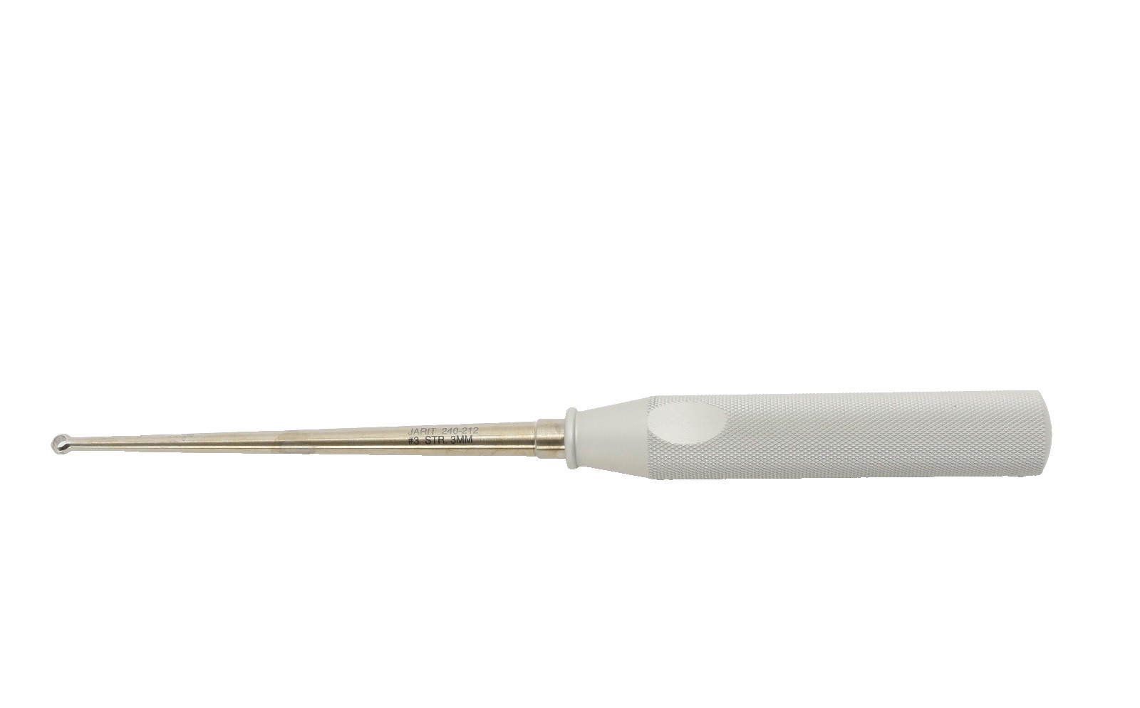 Jarit 240-212 Cone Ring Curette, Straight 3mm, 9″