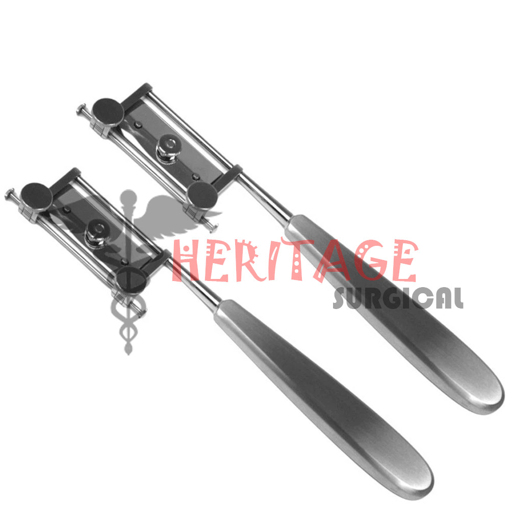 2 pcs SILVERS SKIN GRAFT KNIFE HANDLE DERMATOME New