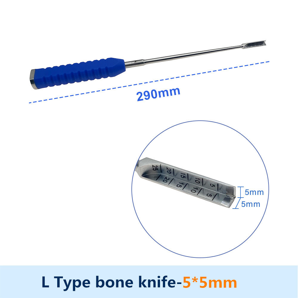 L-shaped Bone Knife Spine Chisel Bone Osteotomy Orthopedic Instrument New