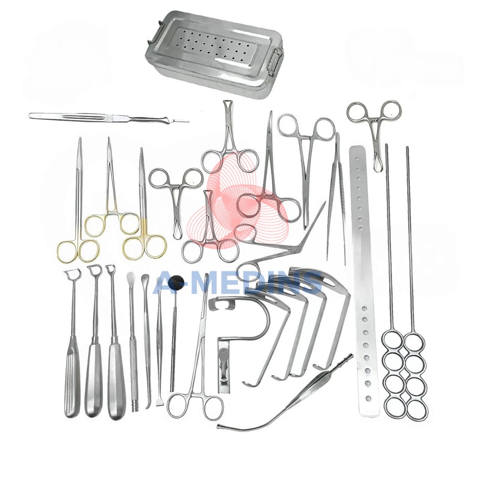 Tonsillectomy and Adenoidectomy 30 pcs kit Surgical Instruments Set with Box