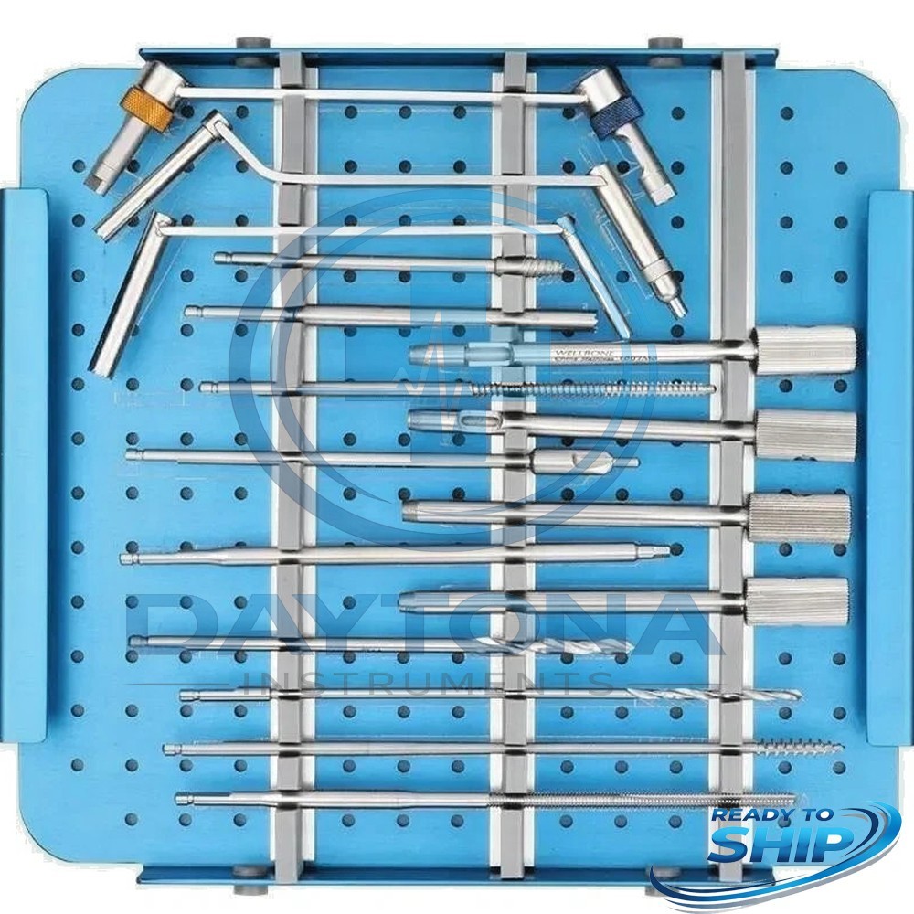 Large Fragment Locking Instrument Set , Screw Tray Orthopedic Surgical Traum