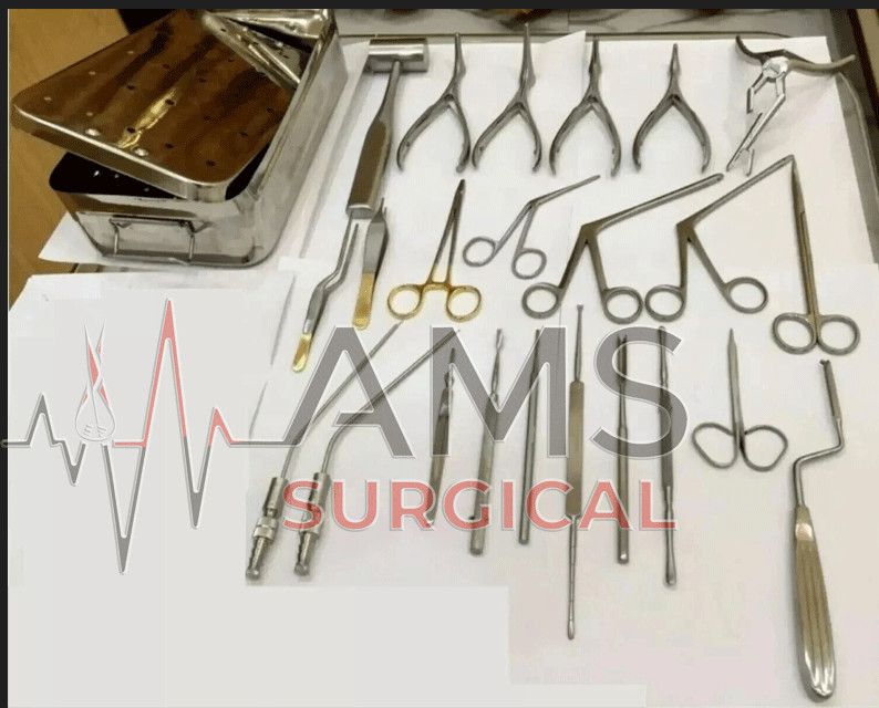24 Pcs German Steel Septoplasty Instruments Set Nasal Surgery ENT Surgical Set