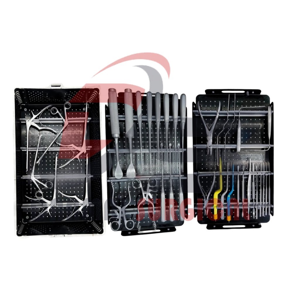 Spinal Lumbar Surgery Instrument Set With Sterilization Case Orthopedic