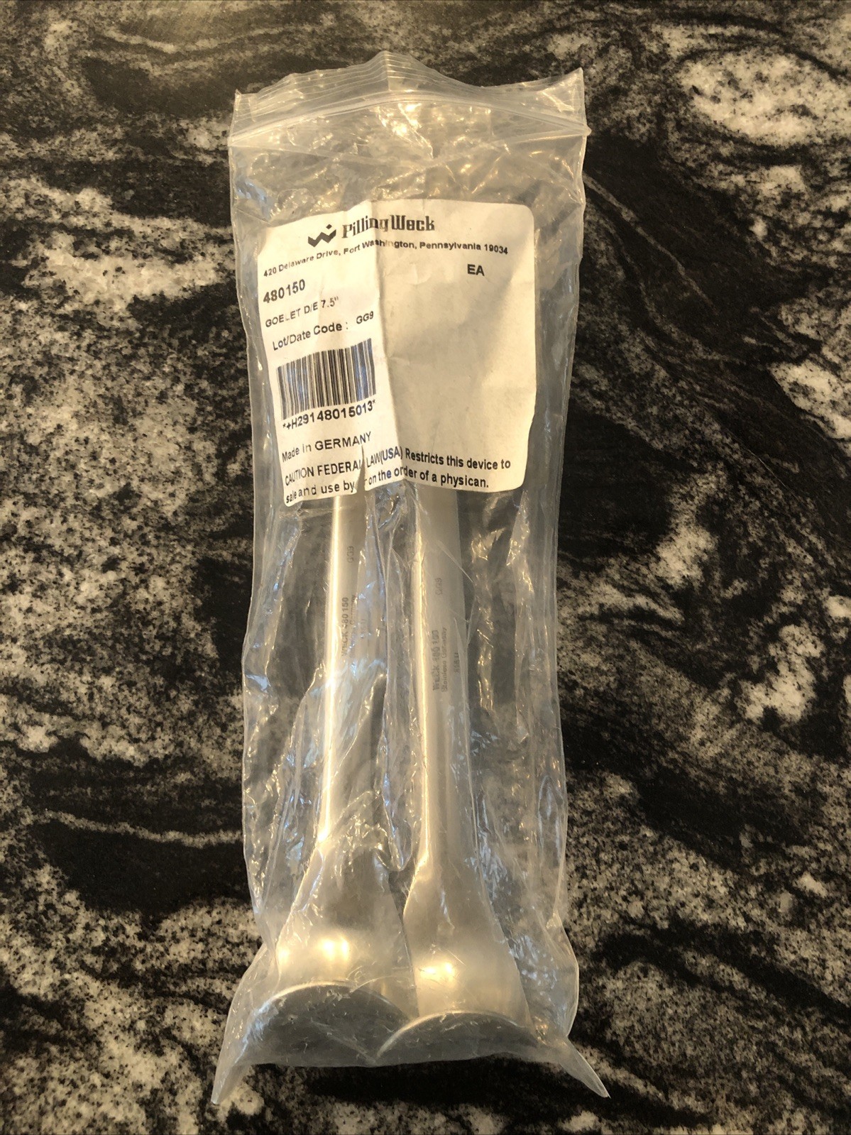 Pilling/Weck 480-150 Pair of Double Ended Goelet Retractor. German Stainless