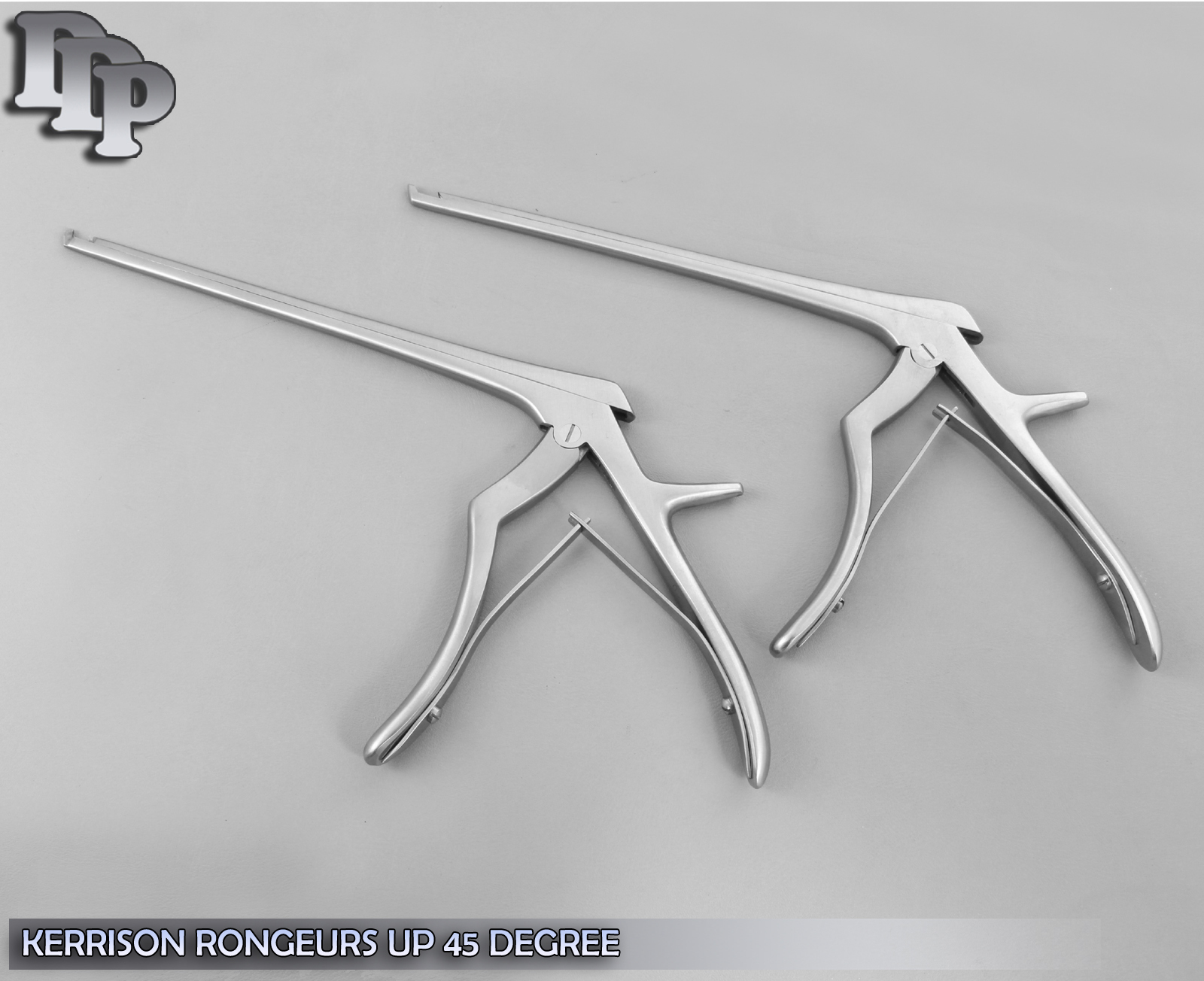 Set Of 2 Kerrison Rongeur 7″ Shaft 2mm + 5mm 45° Up Bite Orthopedic Instruments