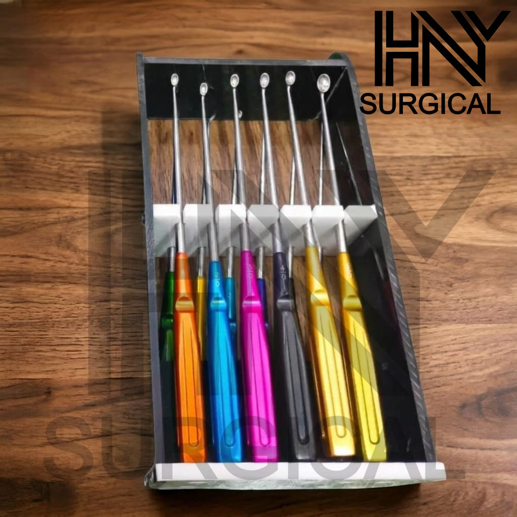 Spine Bone Curettes Set Of 6 Pcs Surgical Orthopedic Instruments