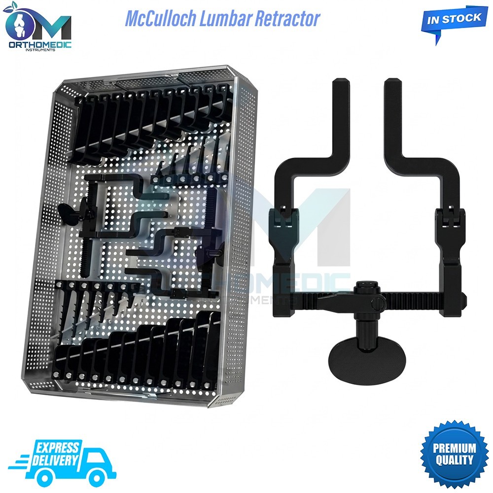 McCulloch Lumbar Retractor Micro Discectomy Orthopedic Spine Tools Set of 38 Pcs
