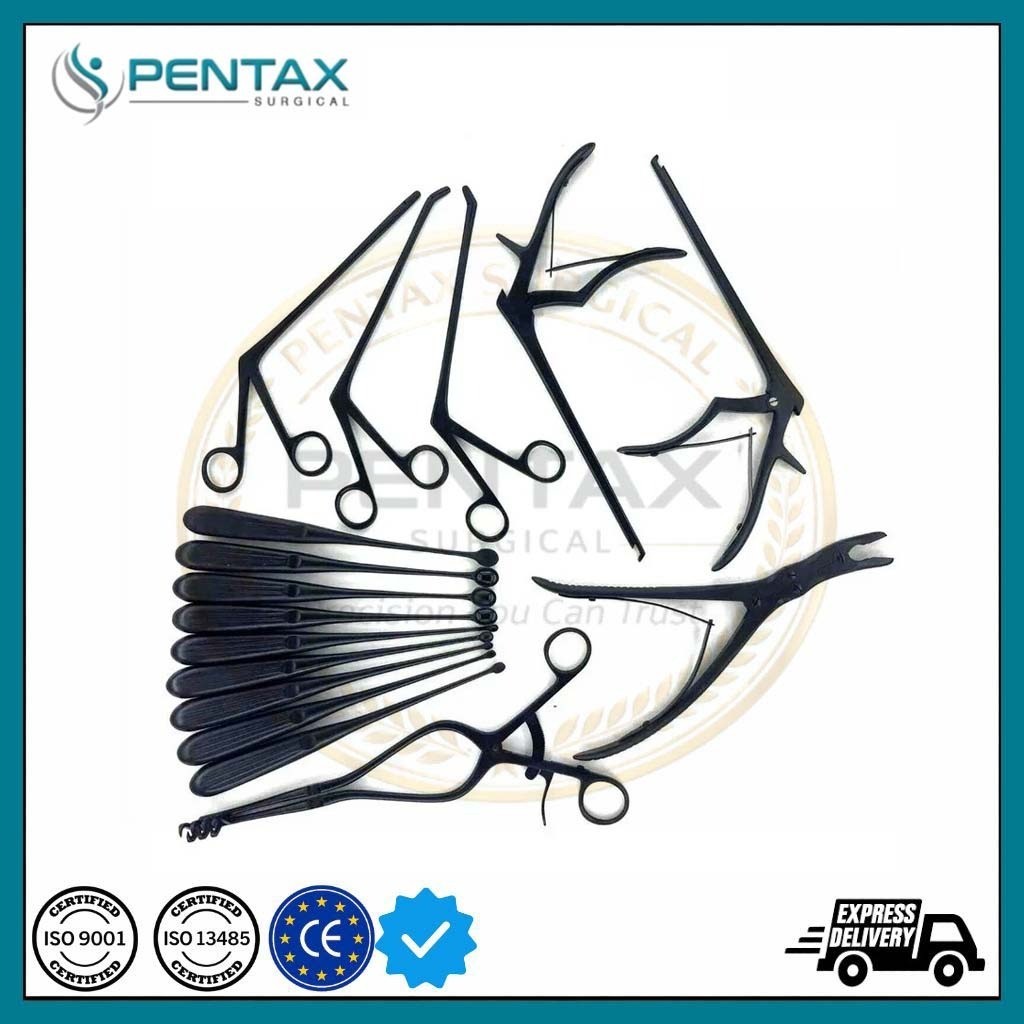 Basic Laminectomy Black Coated Surgical Set Orthopedic Instruments 16 PCS Set A+