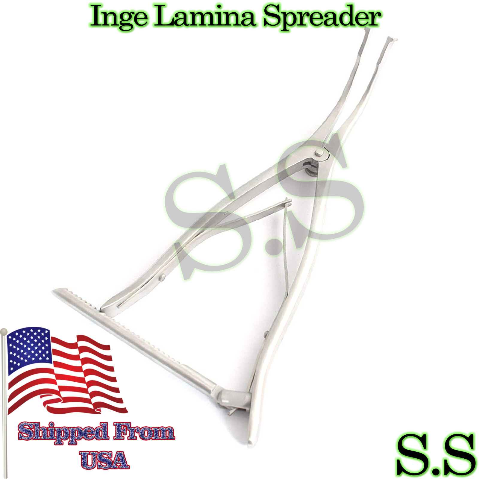 Inge Lamina Spreader 6″ (15.2cm), Jaws Open to Neurosurgery Surgical Instruments