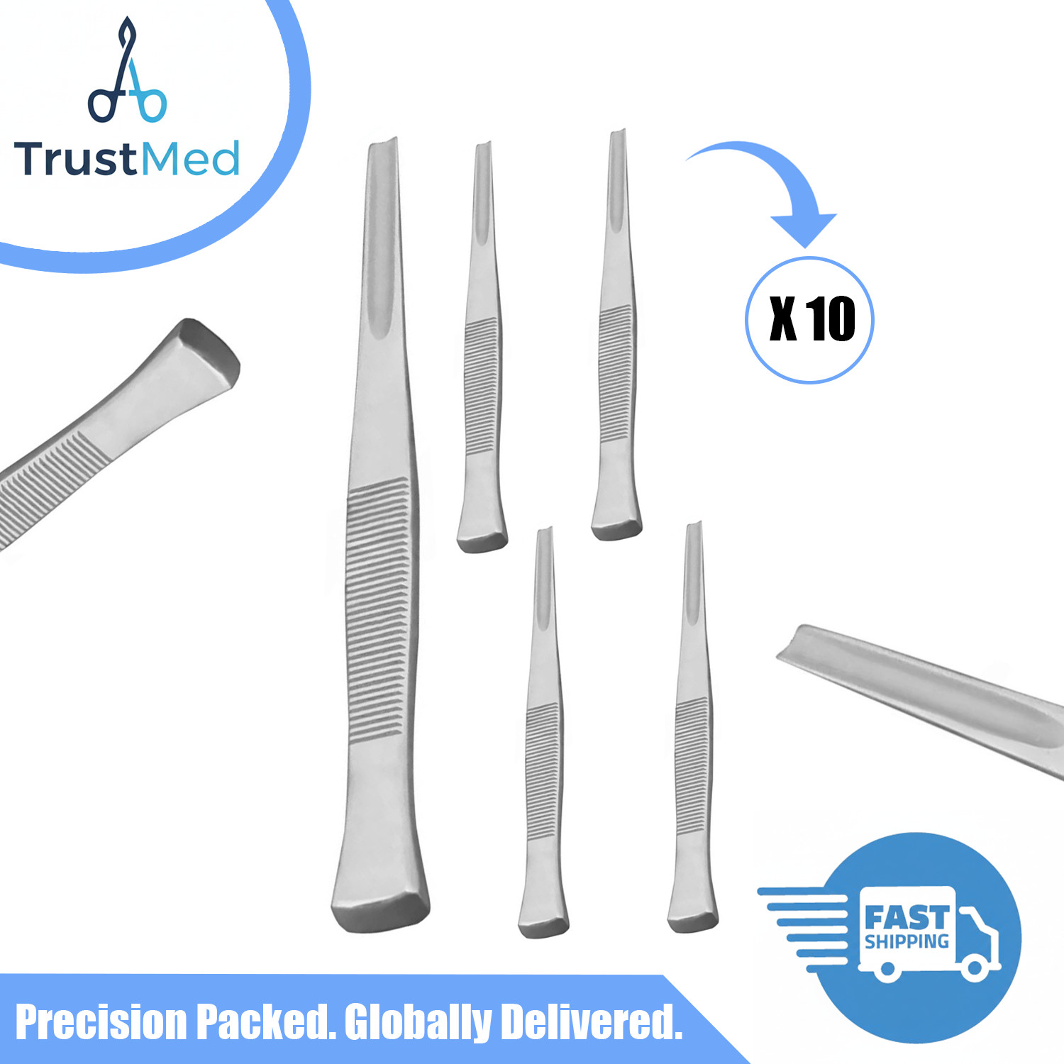 6.5″ Bone Gouge Chisel Surgical Instruments Set of 10 Pcs German Grade