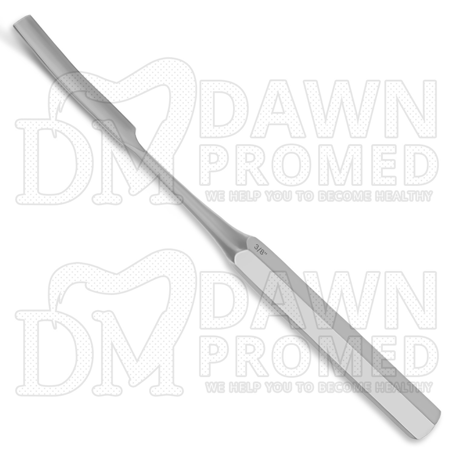 HIBBS Orthopedic Bone Gouge 9″ Curved 3/8″ Blade Surgical Instrument German Gr