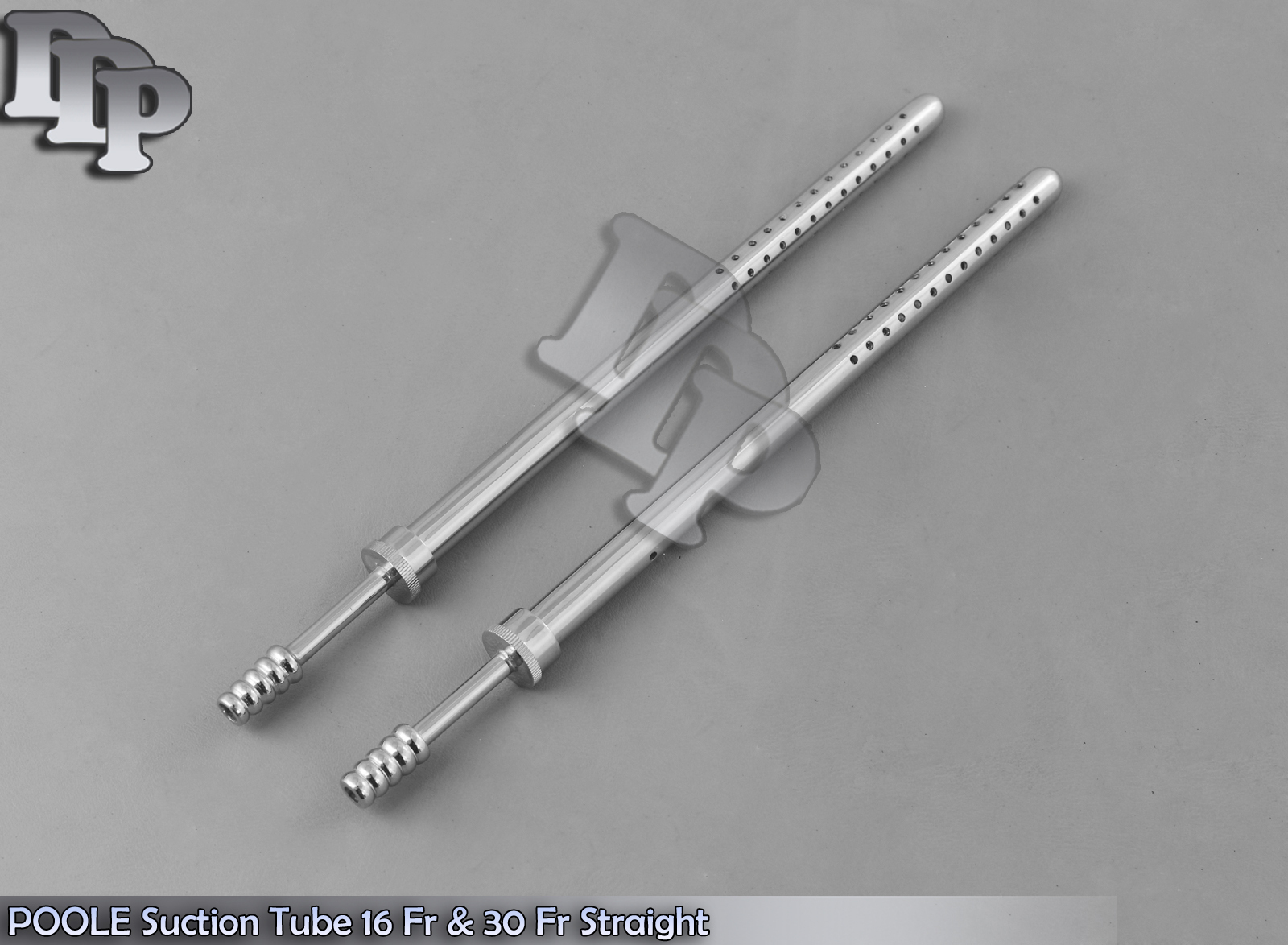 2 POOLE Suction Tube 16 Fr & 30 Fr Straight Surgical Instruments