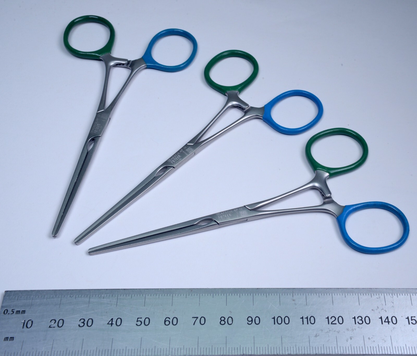 3x Aesculap #FB700R Cooley Atraumata Bulldog Clamp 5″ Stainless Steel Surgical