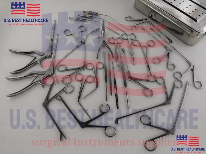 FESS Complete Instrument Set Endoscopic Sinus Surgery ENT Plastic Surgery Surgic