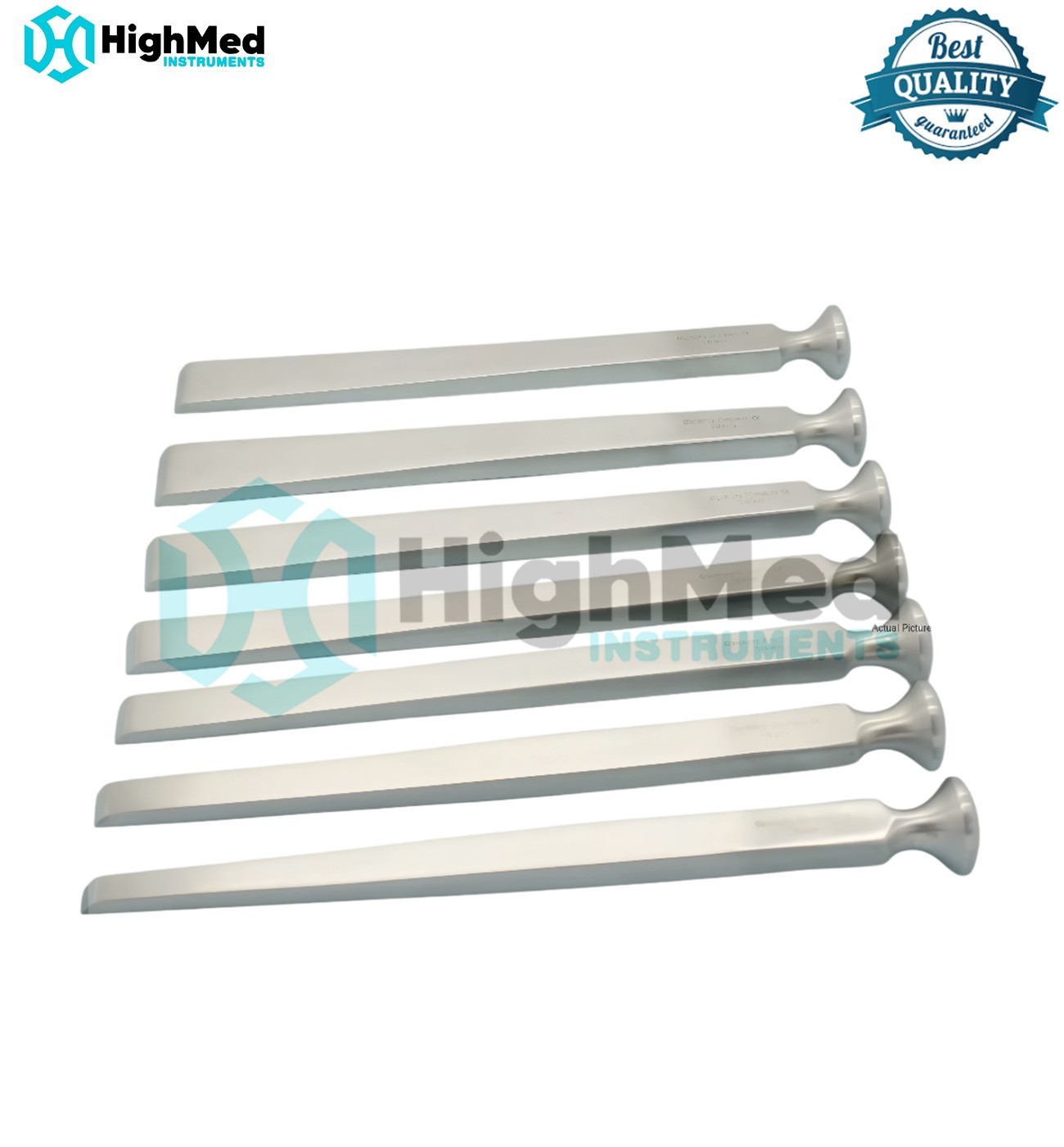 Grade 7 PC US Army Pattern Bone Chisel Set – Orthopedic Osteotome Instruments