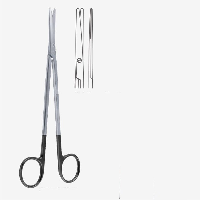 Metzenbaum Scissor, 6.75″, Straight Supercut Blades, 1 Blade Serrated, Stainless