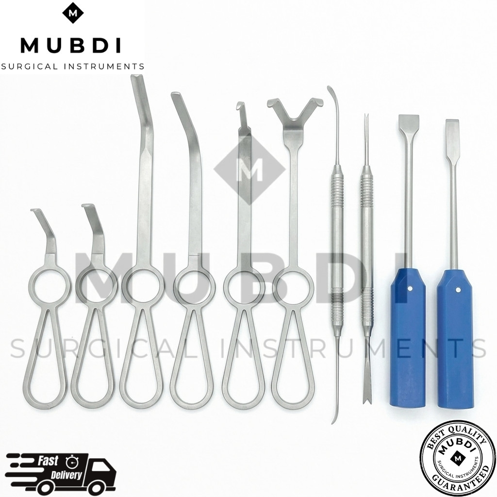 Minimally Invasive Set of 10 Pcs Orthognathic Surgery Instruments
