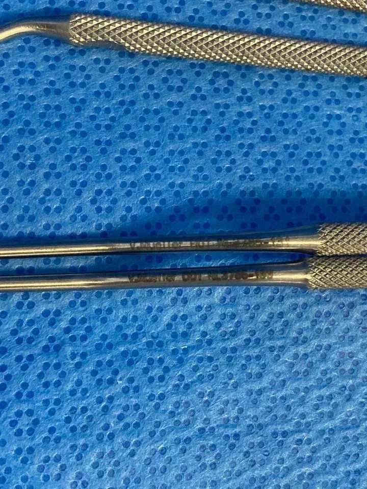 V. Mueller NL3785-131/133 Hardy Rhoton Curved Elevator Set Transsphenoidal Neuro