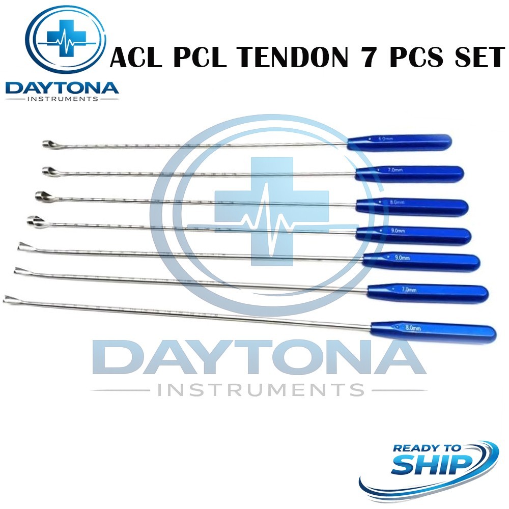 ACL PCL Tendon 7 Pcs set Orthopedic Extractor Surgical Instrument Arthroscopy