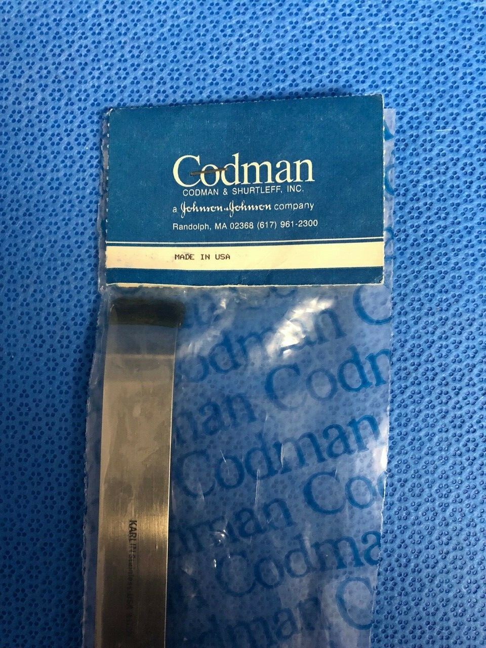 Codman SSI 46-3085 Karlin Stiletto Curved Chisel 3/4″ Orthopedic Spine Neuro