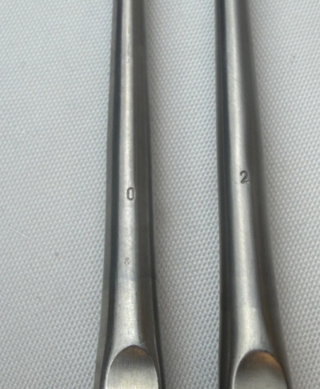 Set of 9 Millennium 9″ Brun Bone Curettes Reverse & Forward Angle Straight Neuro