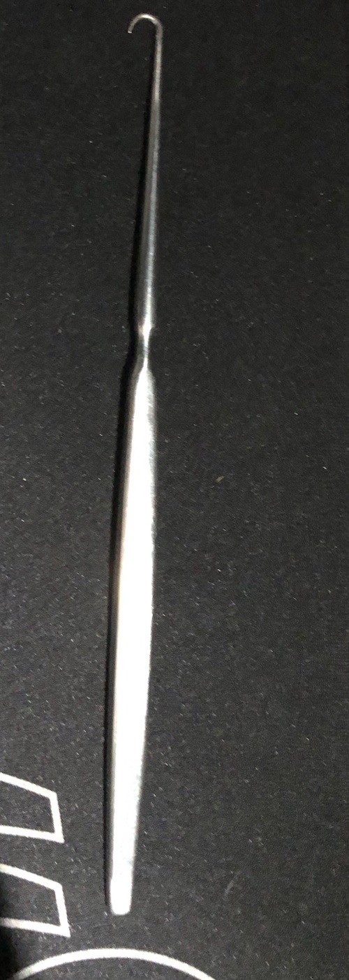 V. Mueller MO330, Brophy Dural Hook or Skin Hook Retractor. Approximately 20cm.