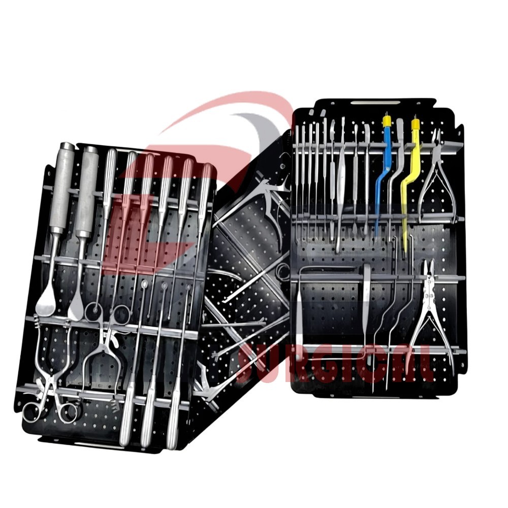 Spinal Lumbar Surgery Instrument Set With Sterilization Case Orthopedic