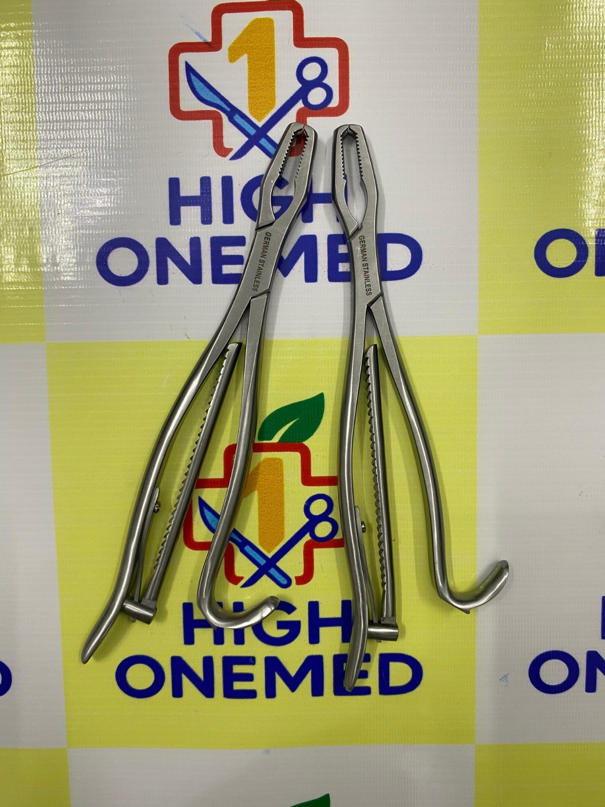 2 Pieces Kern Bone Holding 25cm With Ratchet German Stainless Steel High Quality