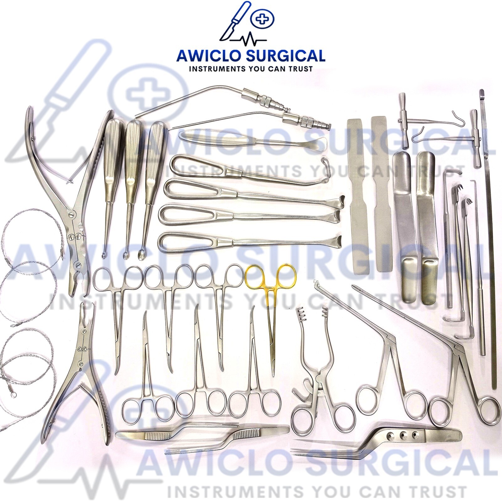 Basic Craniotomy Surgical Instruments 40 Pcs Surgical Instruments Good Quality
