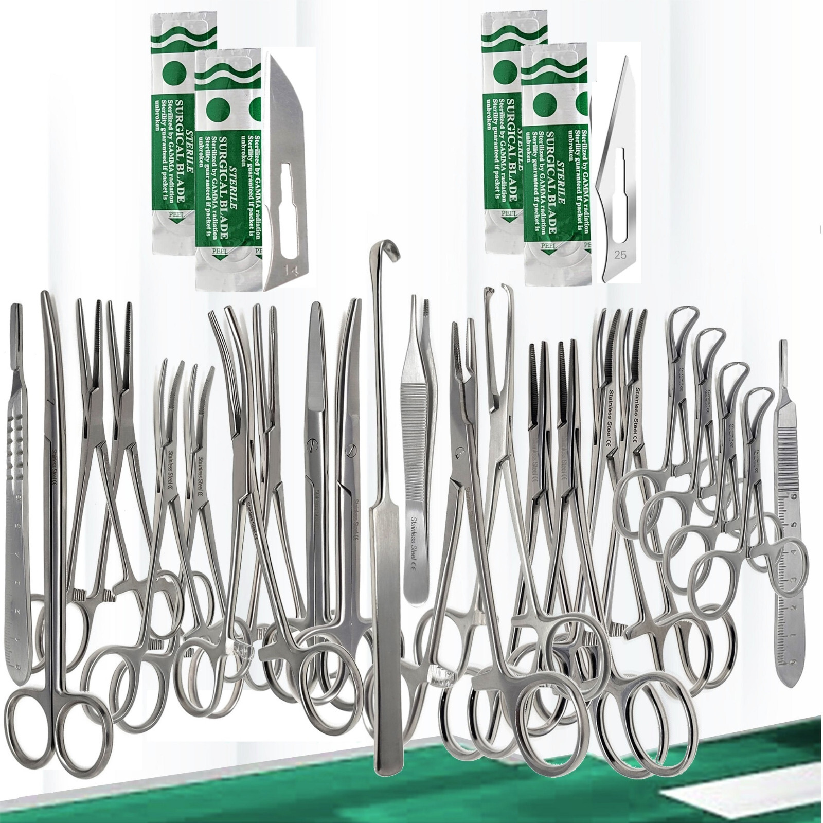 Bitch Spay Pack Kit Surgical Veterinary Instruments – 43 Pcs Stainless Steel CE