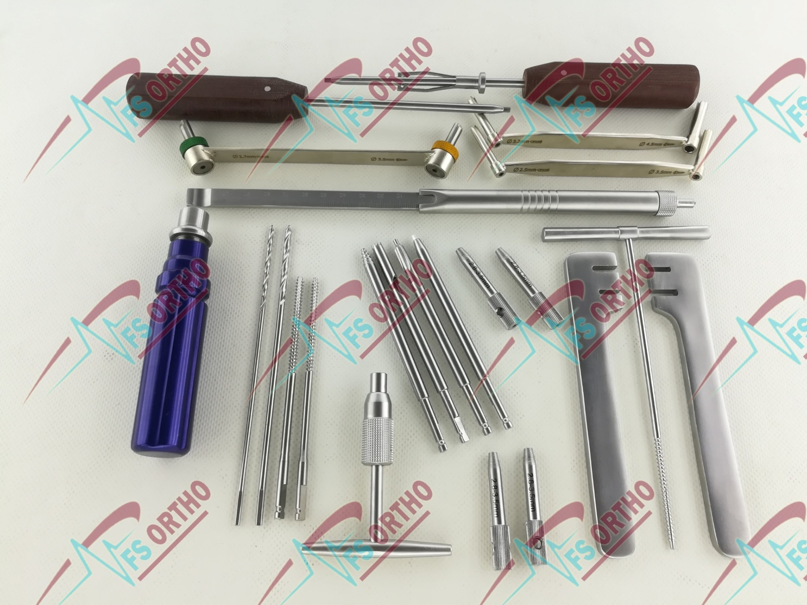 Basic Small Fragments LCP Instruments Set Orthopedics Lot of 22 pcs