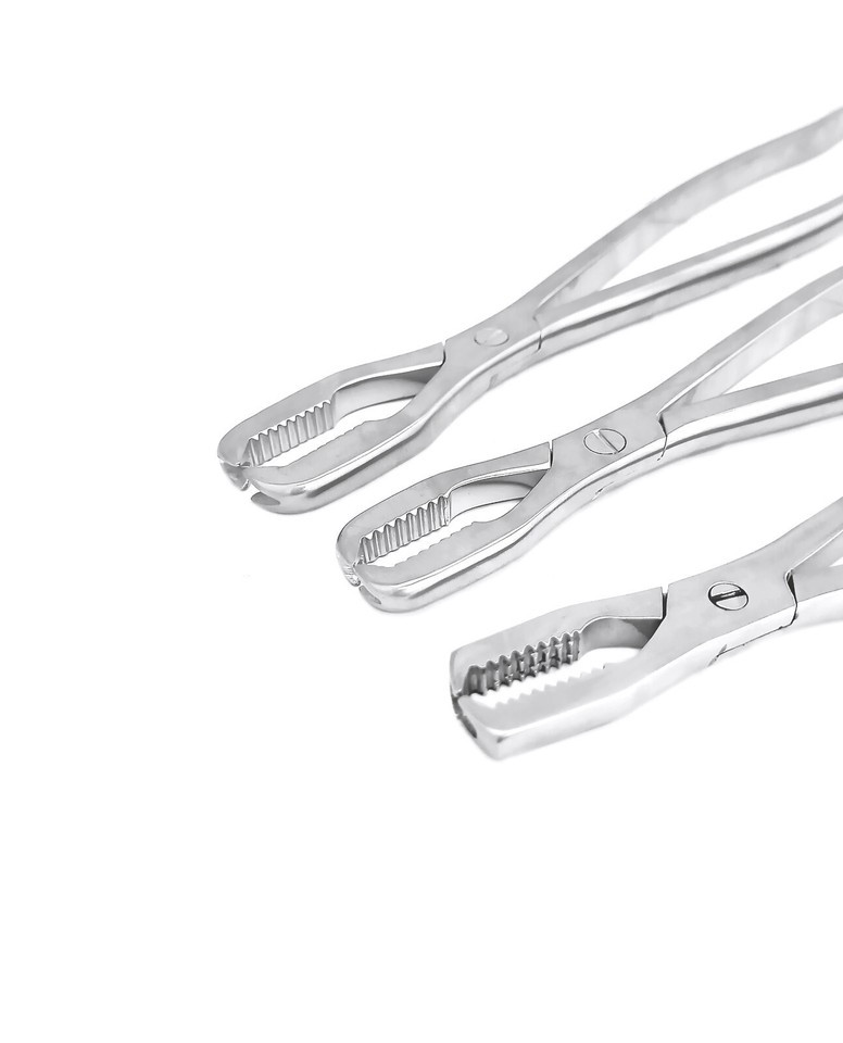 Lane Bone Holding Forceps Set 3 Pcs 6″ 10″ 12″ Veterinary Orthopedic Instruments