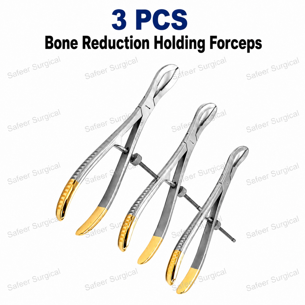 3PCS Bone Holding Reduction Forceps Orthopedic Surgical Instruments Stainless
