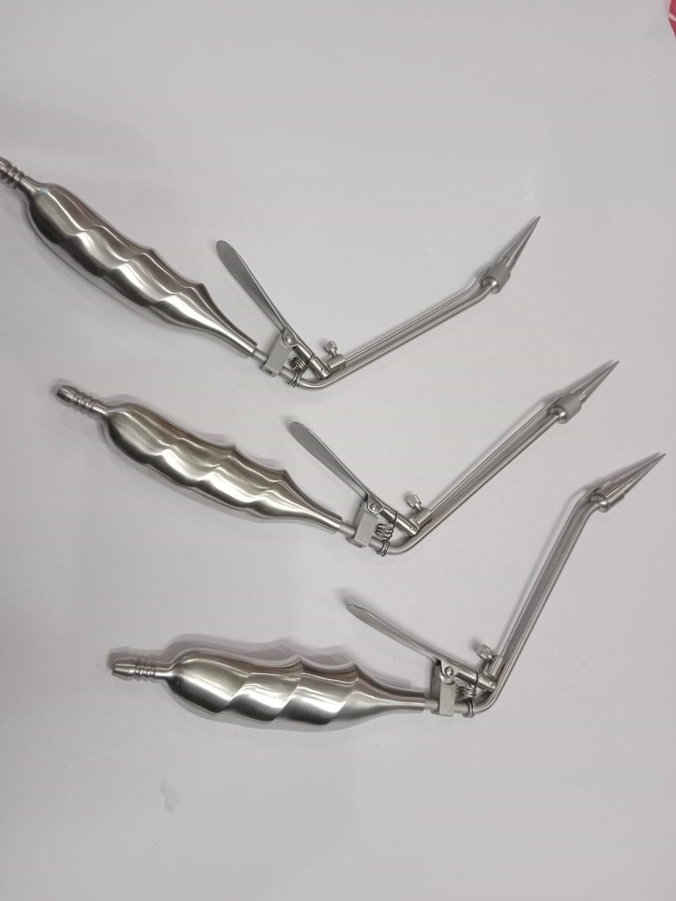SET OF 3 Hemorrhoid Suction Ligator Rectal Surgical Instrument STR+ANGLE DOWN+UP