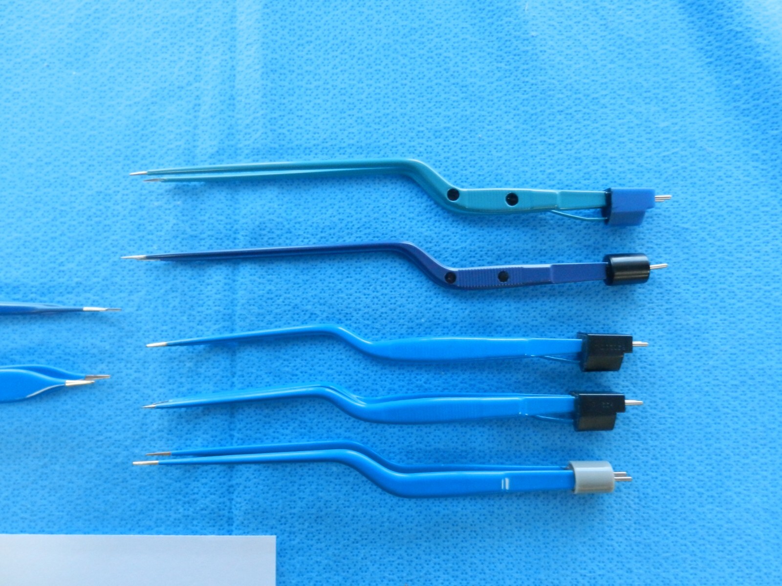 D8416 Codman V. Mueller Insulated Bipolar Forceps Lot of 7 13-21.5cm Long