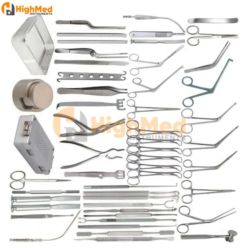 60 Piece Septoplasty Surgical Set for Correct Deviated Septum Nasal Instruments