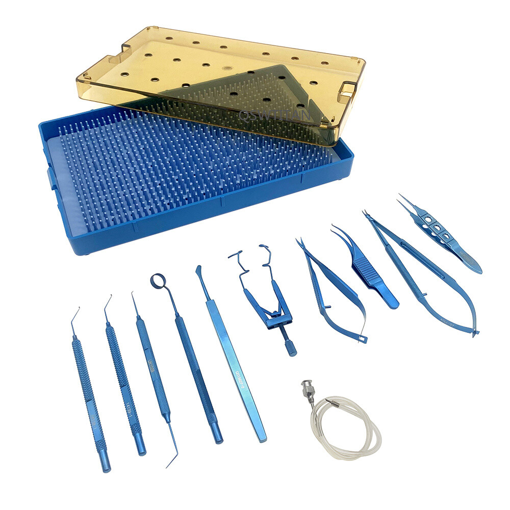 Ophthalmic LASEK Set Forceps Needle Holder Spatula Surgical Instruments