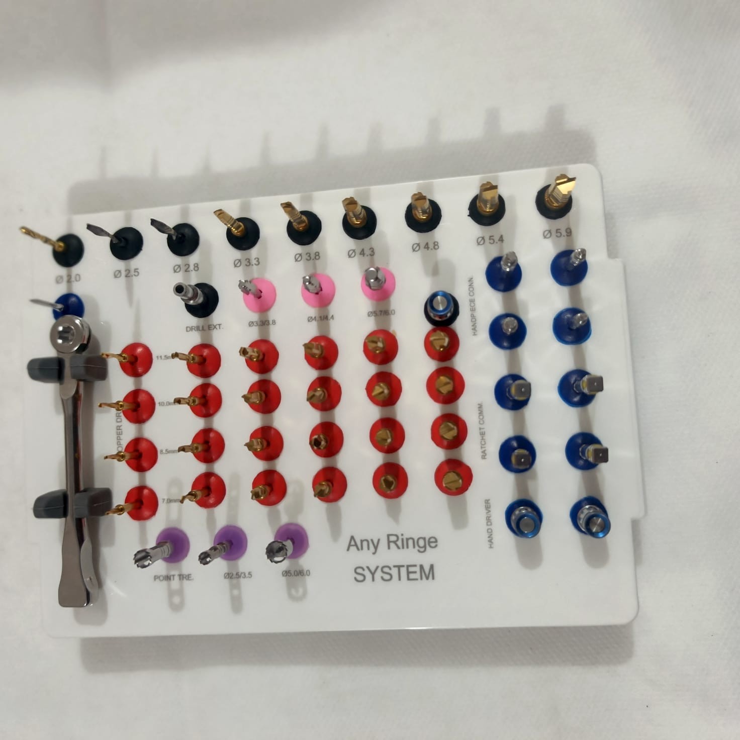 AnyRinge System Guided Drills Universal Dental Implant Guide & Positioning Kit