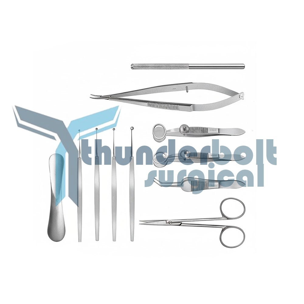 Chalazion Surgery Set 11 Pcs Ophthalmic Surgical Eye Instruments German Grade