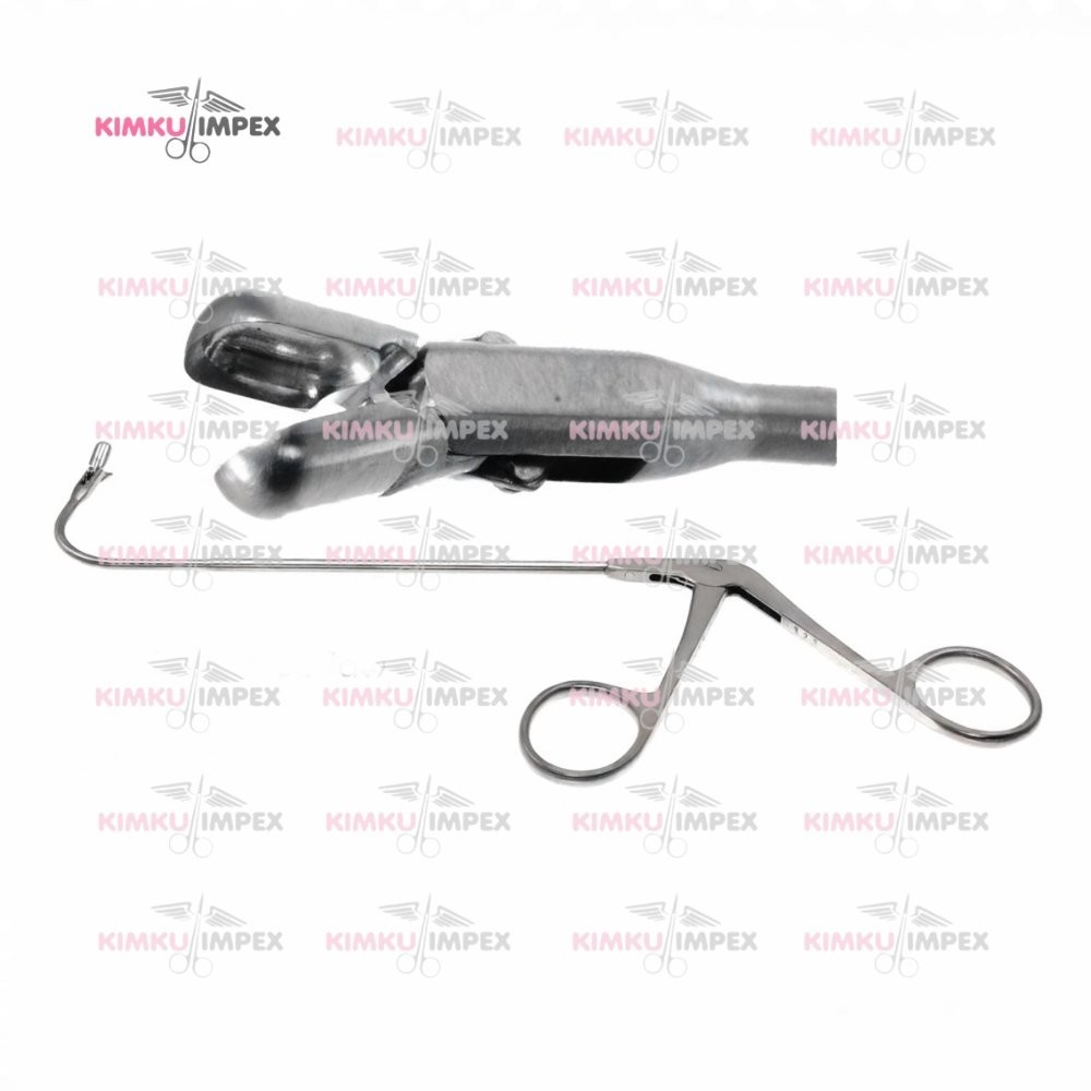 Biopsy & Grasping Forceps 120mm | 110° Curved 3.0mm Cup Jaws ENT Surgical Tool