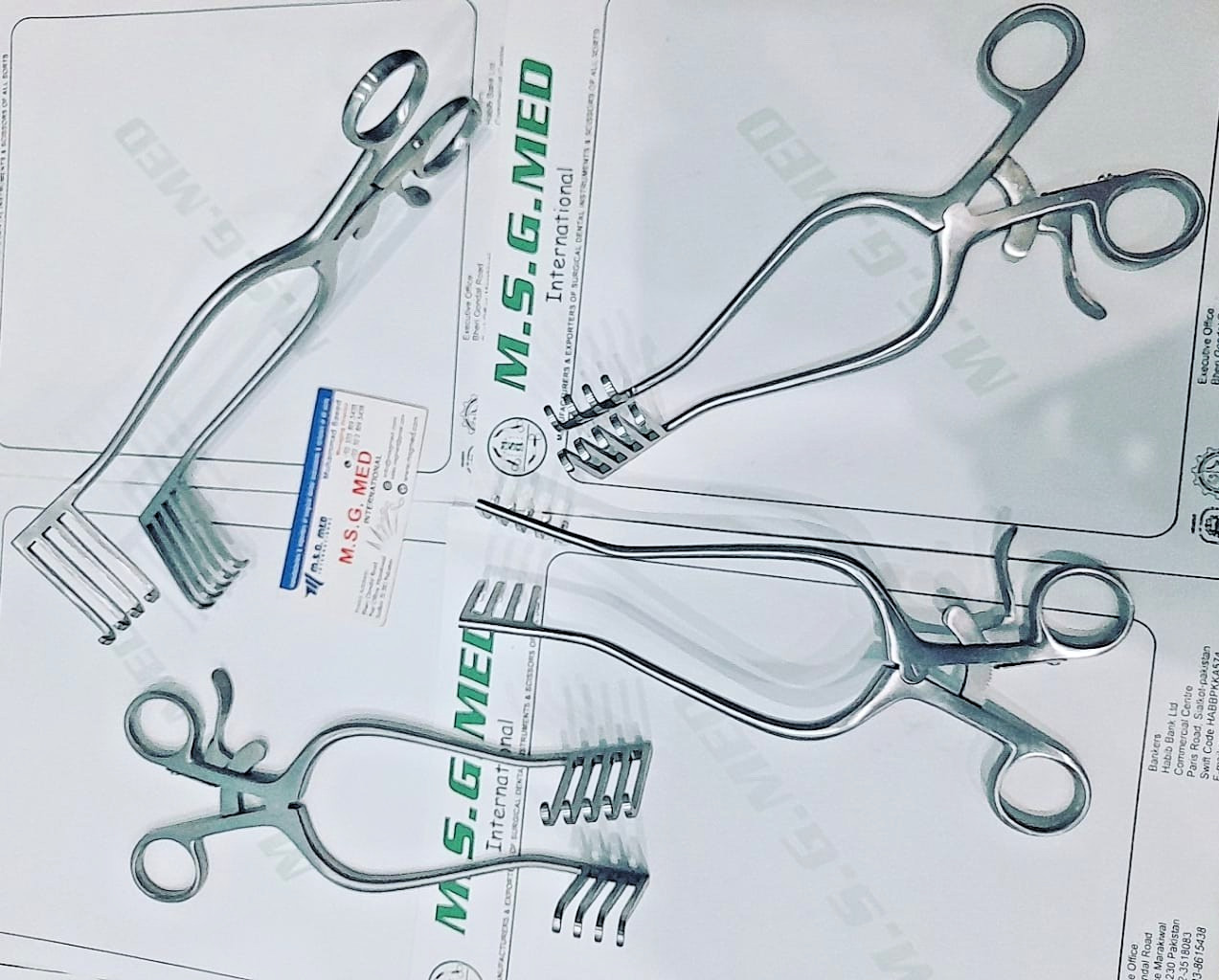 Professional Orthopedic Norfolk & Norwich S/R Retractors Stainless Steel 4PC Set